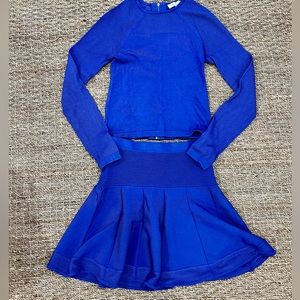 NWT PARKER - Boreray skirt and top set in bellflower blue size xs